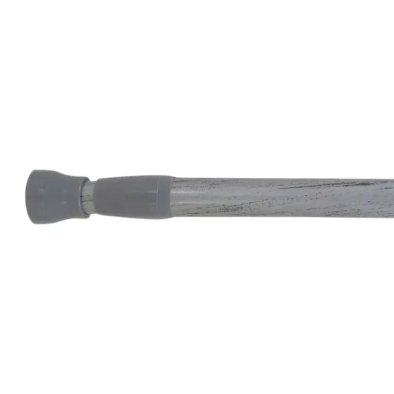eminza Tringle autobloquante extensible (L70 - L120 cm / D22 mm) Rond Gris