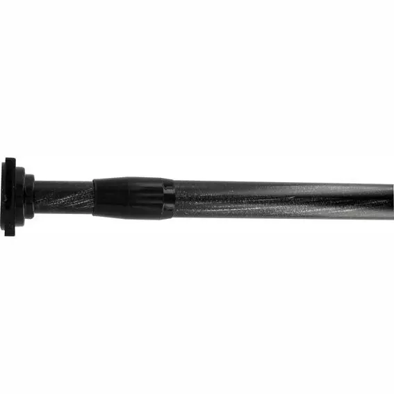 eminza Tringle autobloquante extensible (L70 - L120 cm/ D22 mm) Carré Noir