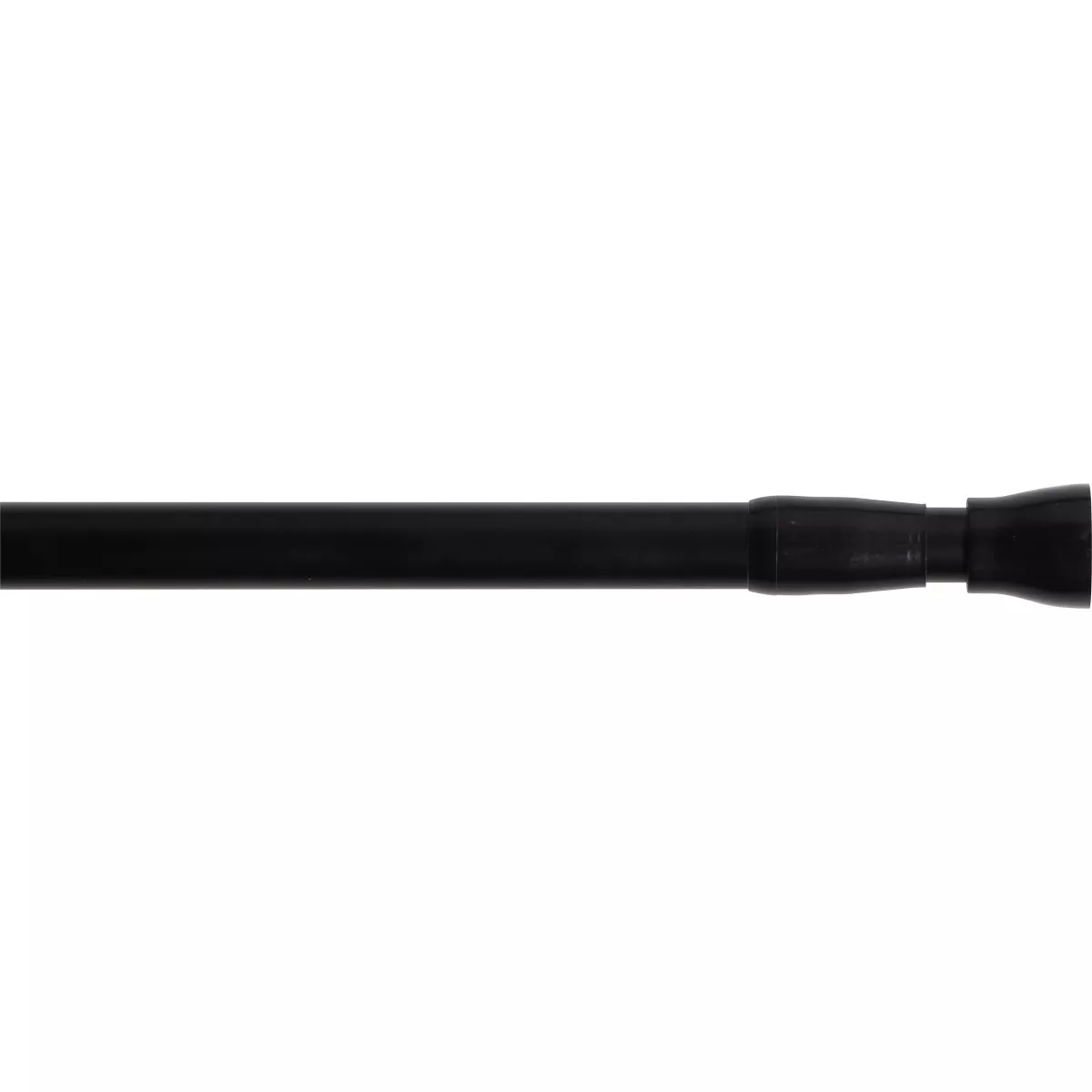 eminza Tringle autobloquante extensible ronde (L70 - 120 cm / D22 mm) Pression Noir satiné