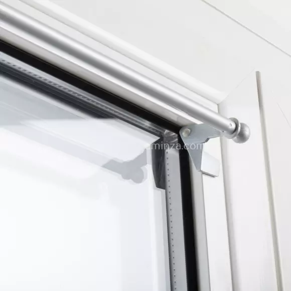 Eminza Tringle Extensible Fix'vit (50 à 80 Cm) Argent