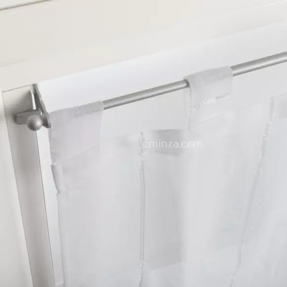 Eminza Tringle Extensible Fix'vit (50 à 80 Cm) Argent
