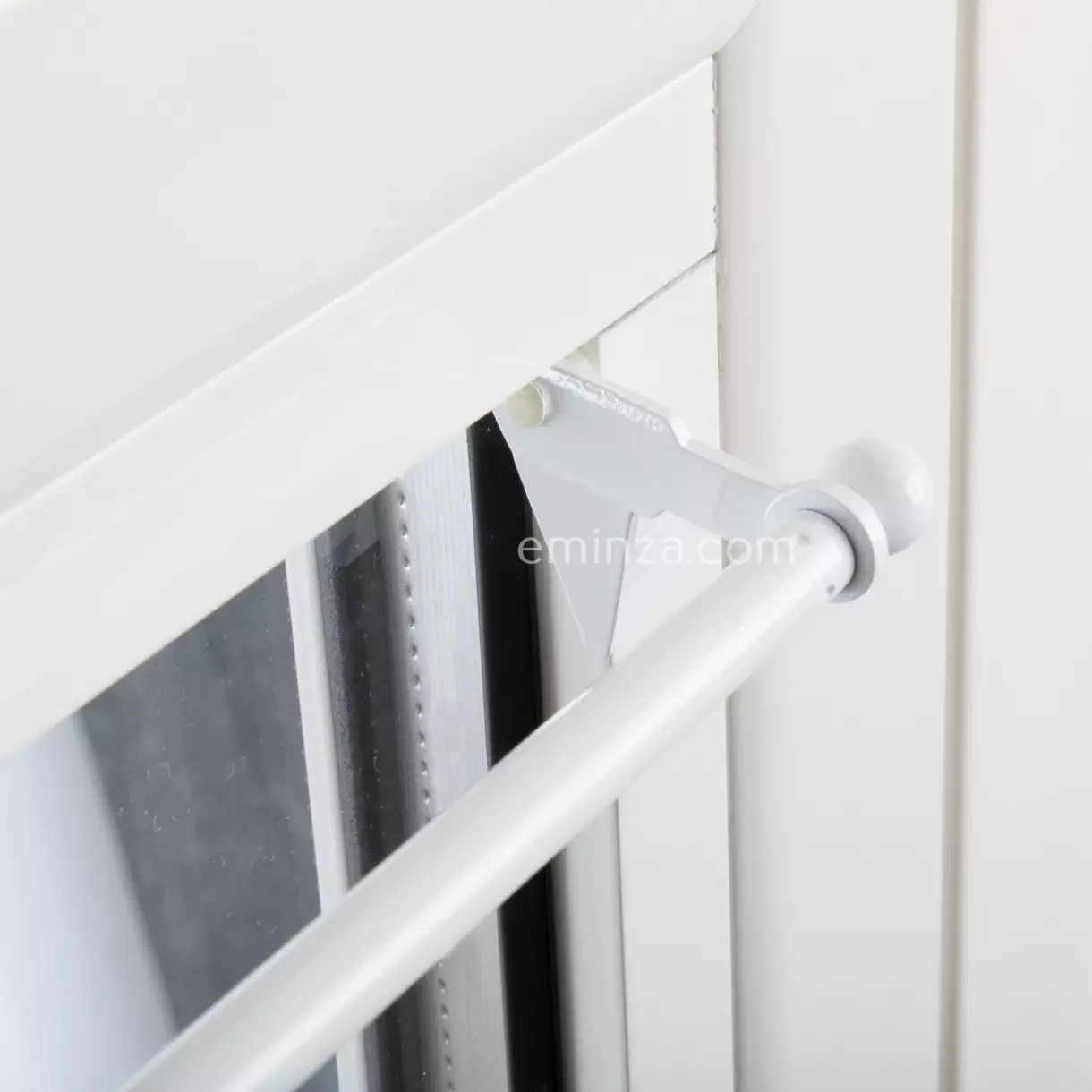 eminza Tringle extensible Fix'vit (80 à 120 cm) Blanc