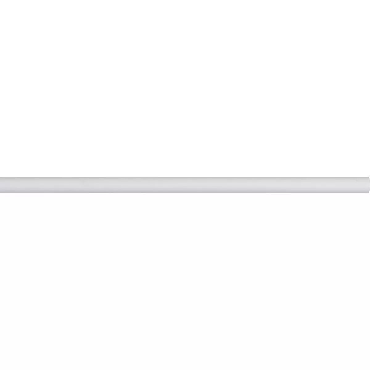 eminza Tringle rideau métal extensible (L185 - 350 cm / D28 mm) Lino Blanc mat