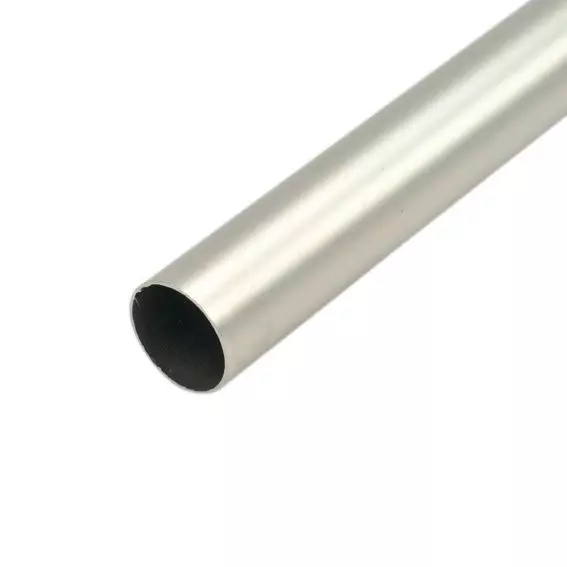 eminza Tringle rideau métal (L150 cm / D20 mm) Jim Argent mat