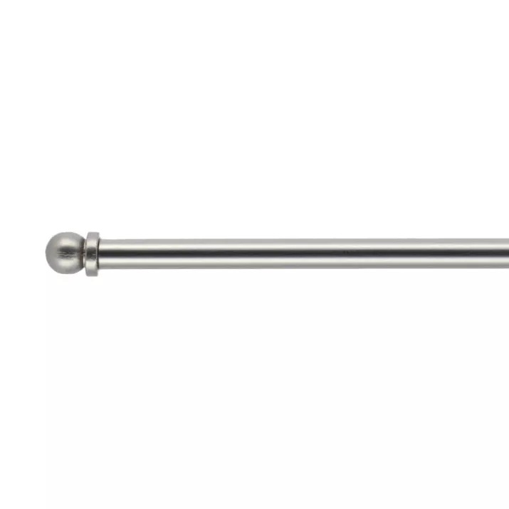 eminza Tringle voilage extensible ronde (L60 - 80 cm /D7 mm) Pietro Argent