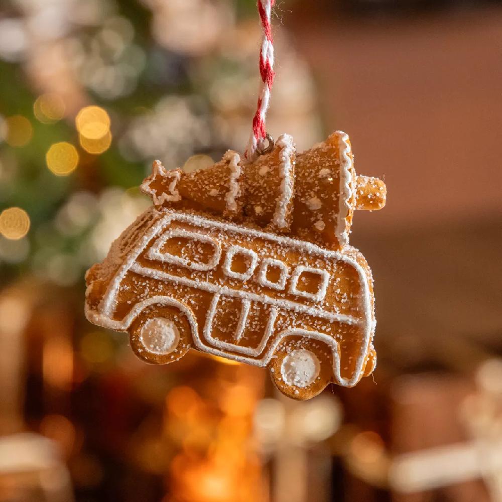 eminza Van de Noël à suspendre (H7 cm) Pain d'épices gourmand