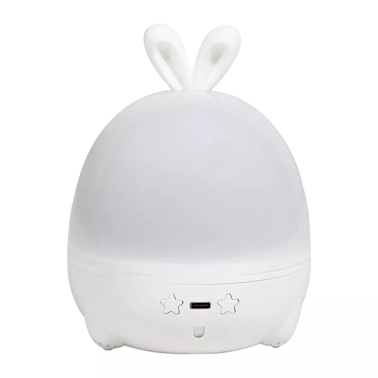 eminza Veilleuse enfant piles ou usb (12 x 15 7 cm) Lapin Blanche