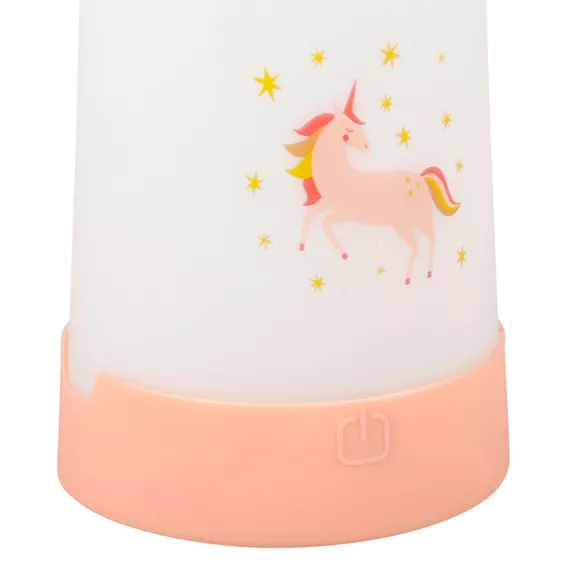 Eminza Veilleuse Nomade Enfant Piles (18 8 Cm) Licorne Rose
