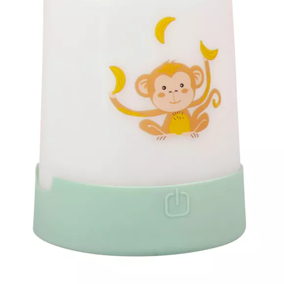 Eminza Veilleuse Nomade Enfant Piles (18 8 Cm) Singe Verte