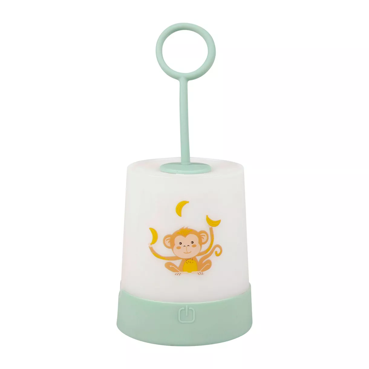 eminza Veilleuse nomade enfant piles (18 8 cm) Singe Verte