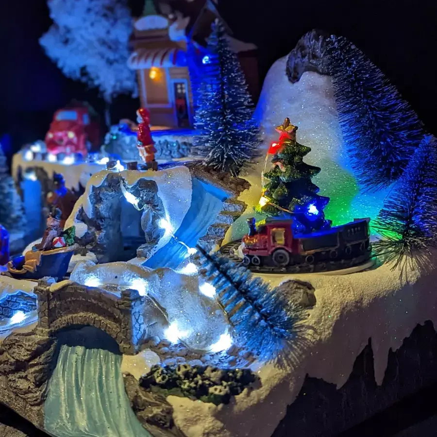 Eminza Vente De Sapin Illuminée Et Musicale à Piles