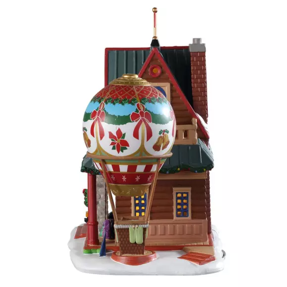 Eminza Village De Noël Lemax à Piles Lumineux Balade En Montgolfière
