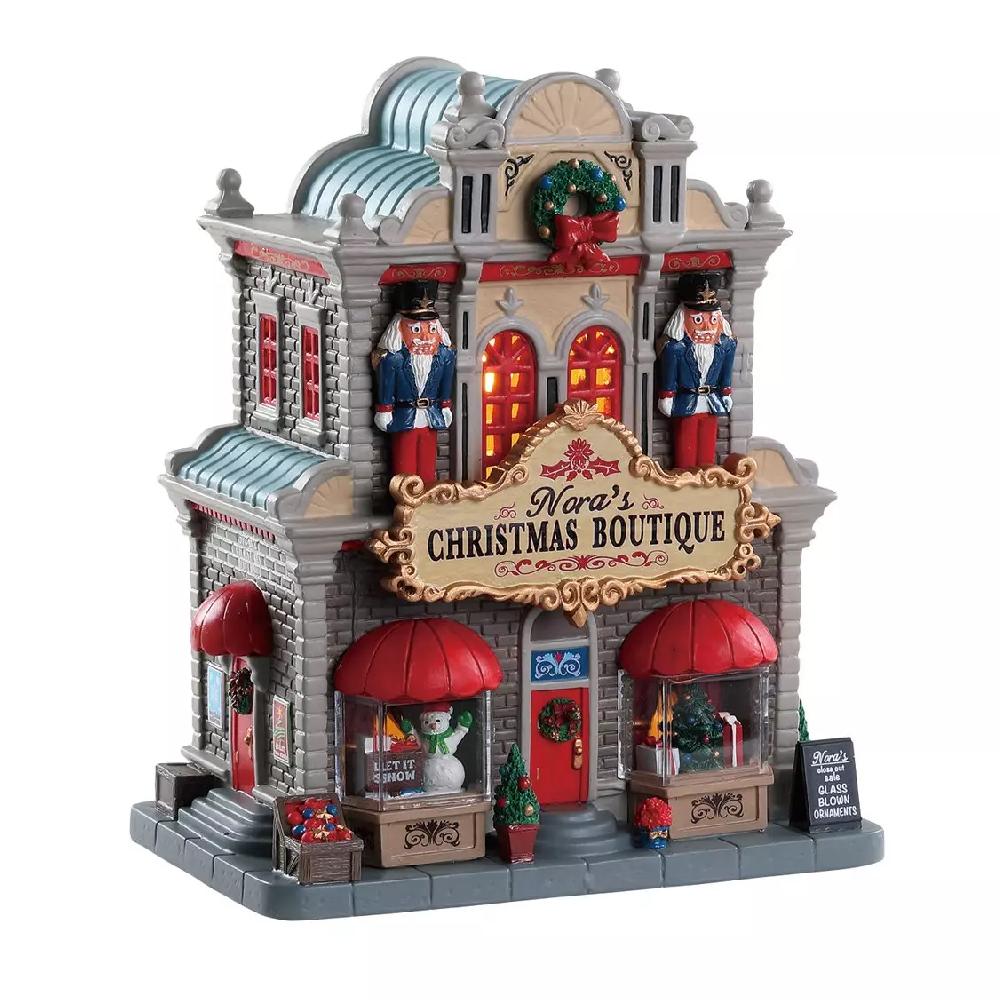 eminza Village de Noël Lemax à piles lumineux Boutique de Noël de Nora