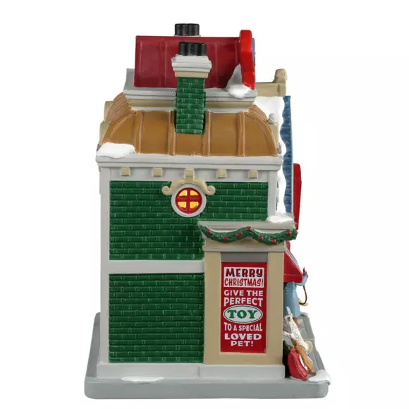 Eminza Village De Noël Lemax à Piles Lumineux Boutique De Jouets Fur-Ever