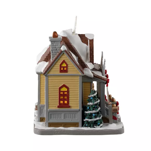 Eminza Village De Noël Lemax à Piles Lumineux Chalet Rockledge