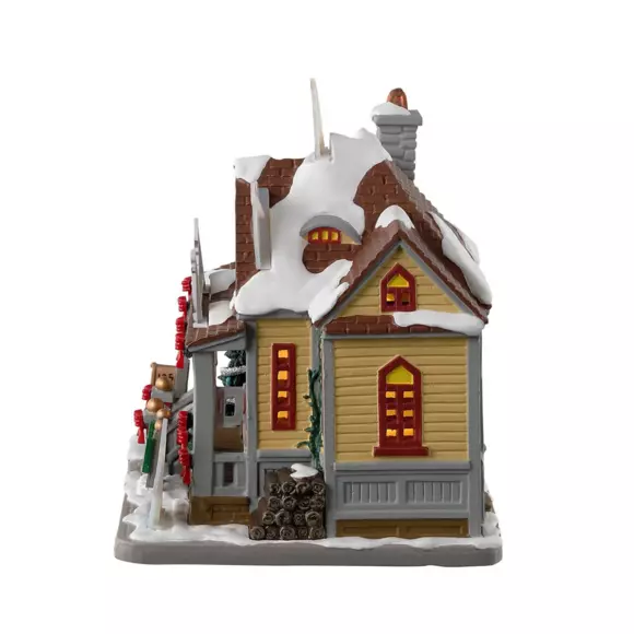 Eminza Village De Noël Lemax à Piles Lumineux Chalet Rockledge