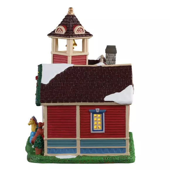 Eminza Village De Noël Lemax à Piles Lumineux Ecole Primaire De Bright Meadow