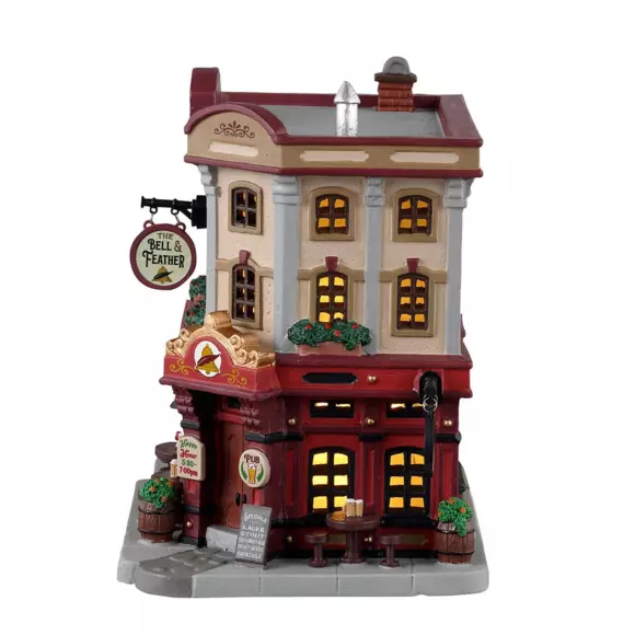 Eminza Village De Noël Lemax à Piles Lumineux La Cloche Et La Plume