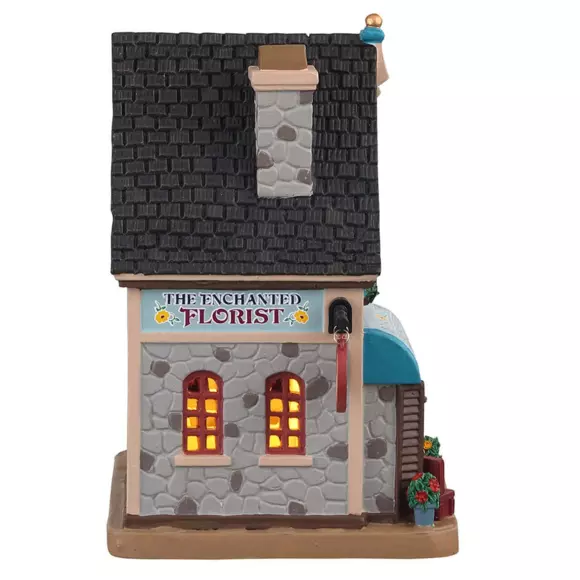 Eminza Village De Noël Lemax à Piles Lumineux Le Fleuriste Enchanté