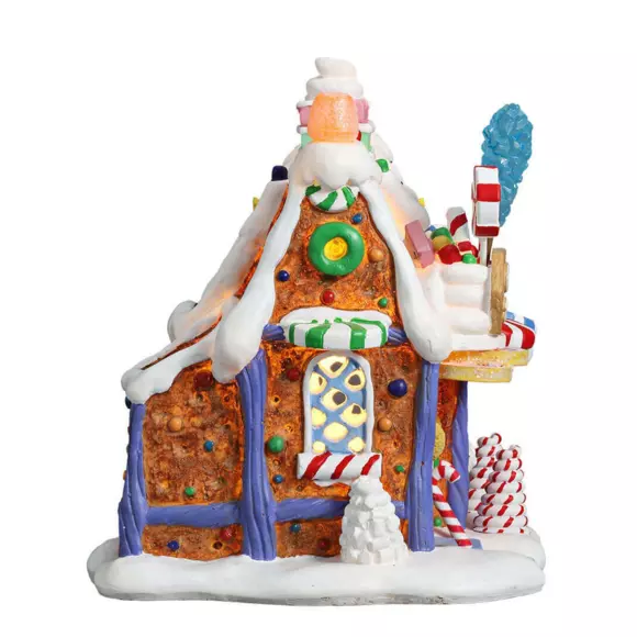 Eminza Village De Noël Lemax à Piles Lumineux Magasin De Bonbons
