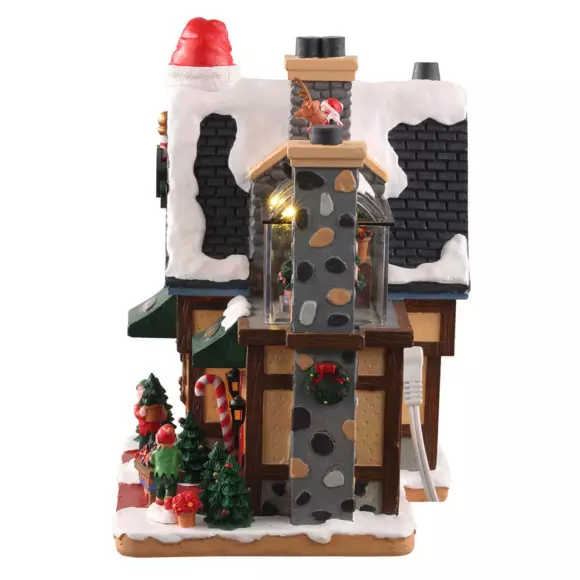 Eminza Village De Noël Lemax à Piles Lumineux Pépinière Du Pôle Nord