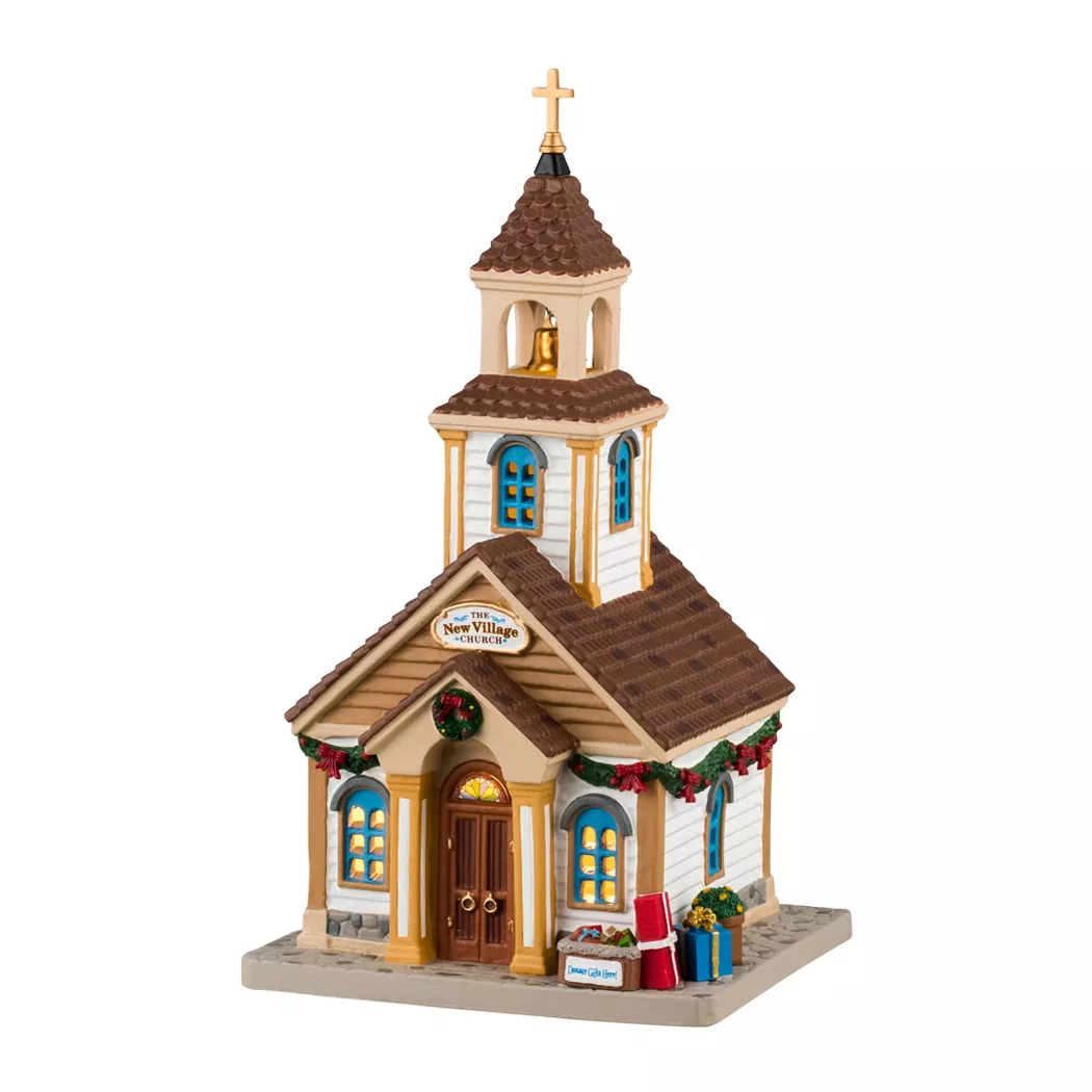 eminza Village de Noël Lemax lumineux Église de New Village