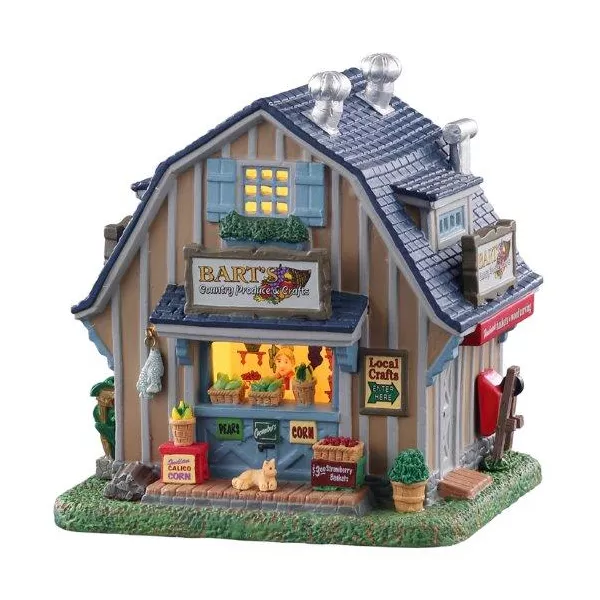 eminza Village de Noël Lemax lumineux Épicerie artisanale Chez Bart's