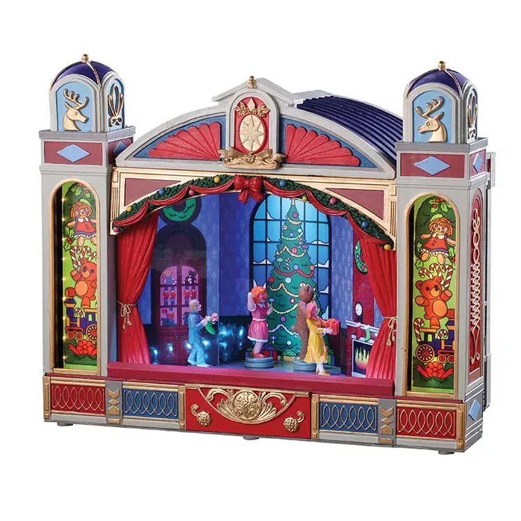 eminza Village de Noël Lemax lumineux musical et animé Ballet de Noël