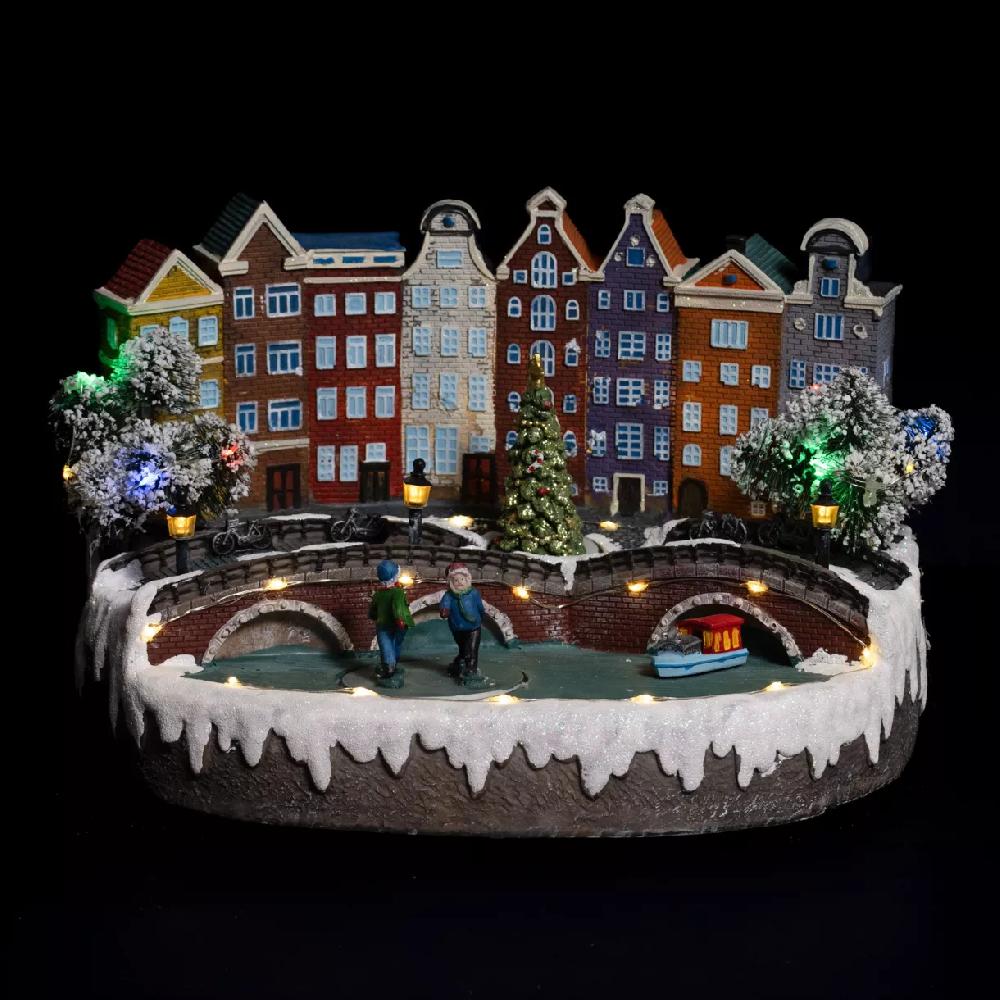 eminza Village de Noël lumineux et musical Amsterdam