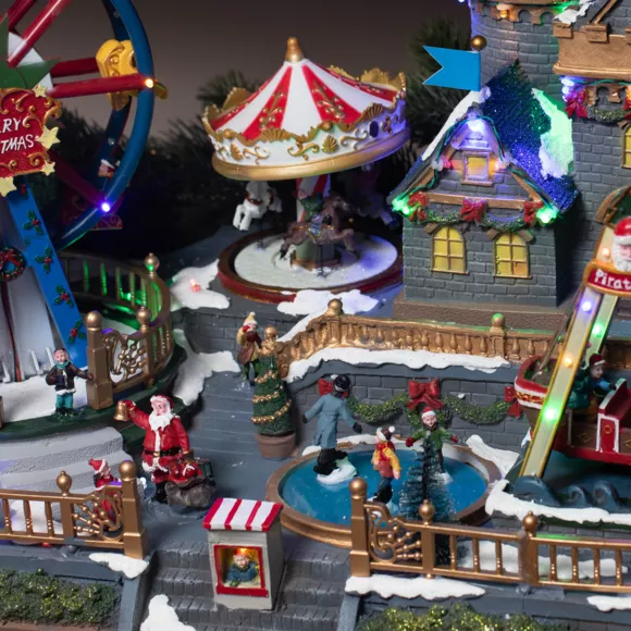 Eminza Village De Noël Lumineux Et Musical Fête Foraine