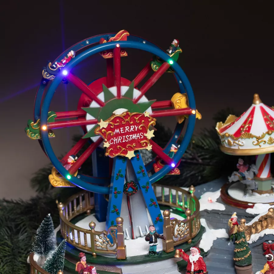 Eminza Village De Noël Lumineux Et Musical Fête Foraine