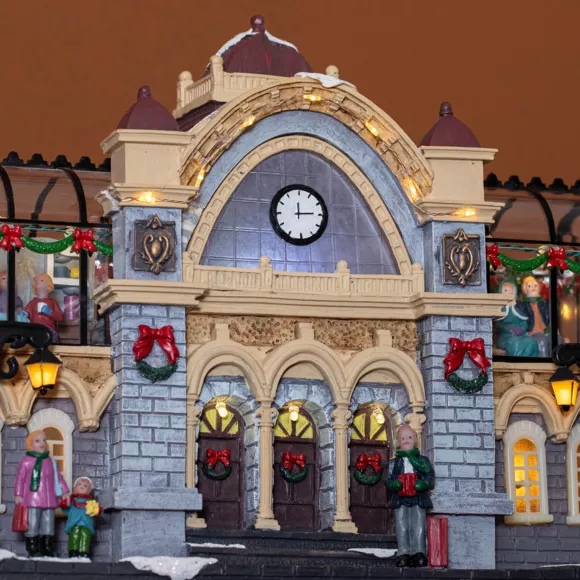 Eminza Village De Noël Lumineux Et Musical Gare De Train