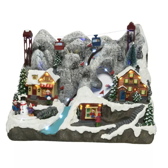 Eminza Village De Noël Lumineux Et Musical Station De Ski Et Téléphérique
