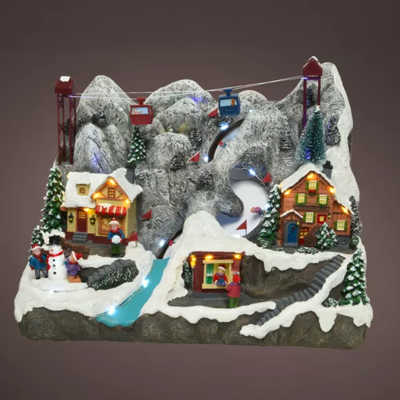 Eminza Village De Noël Lumineux Et Musical Station De Ski Et Téléphérique
