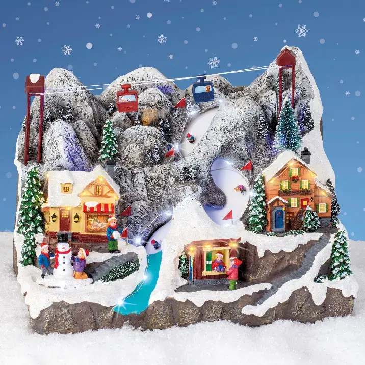 eminza Village de Noël lumineux et musical Station de ski et Téléphérique