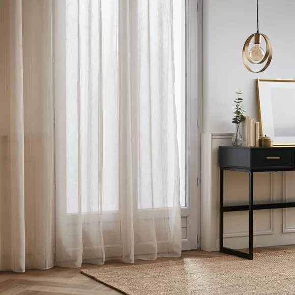 Eminza Voilage Galon Fronceur (280 X 240 Cm) Léontine Beige