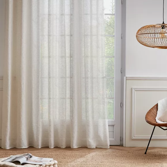Eminza Voilage Galon Fronceur (280 X 240 Cm) Maël Beige