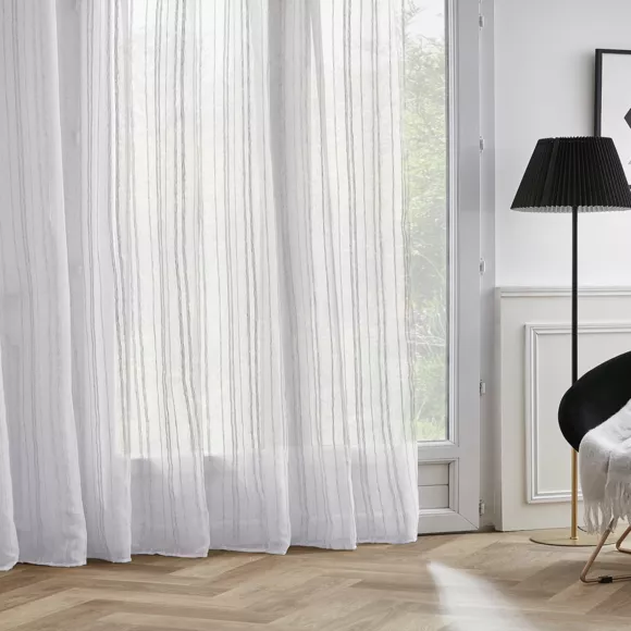 Eminza Voilage Galon Fronceur (280 X 240 Cm) Théo Blanc