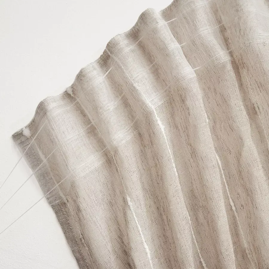 Eminza Voilage Galon Fronceur Pompons (280 X 240 Cm) Axel Beige