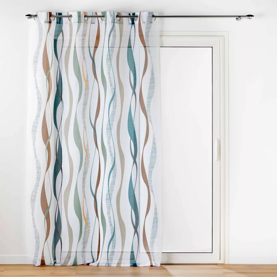Eminza Voilage œillets (140 X 240 Cm) Lisana Multicolore