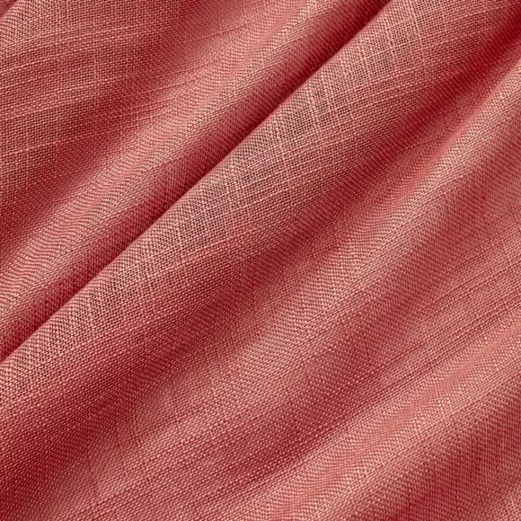 Eminza Voilage œillets Effet Lin (140 X 280 Cm) Robin Terracotta
