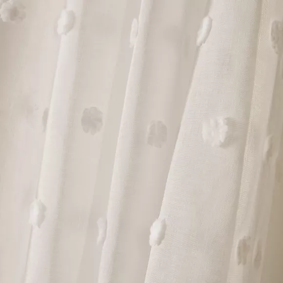Eminza Voilage Oeillets Pompons (180 X 240 Cm) Emie Beige