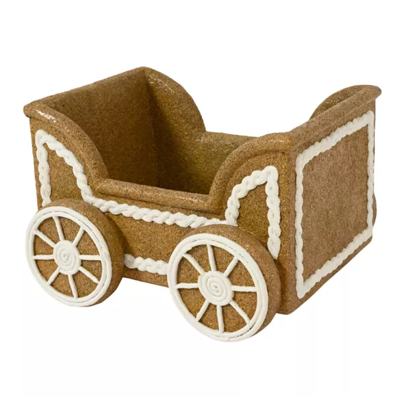 Eminza Wagon De Noël Géant (56 X H38 Cm) Pain D'épices Gourmand
