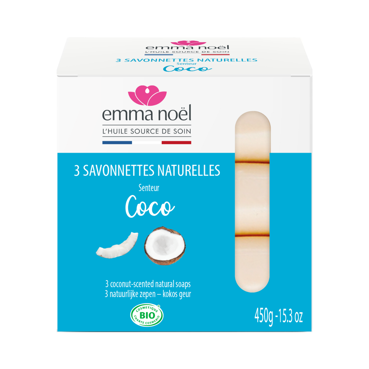 emma noël 3 savonnettes senteur Coco