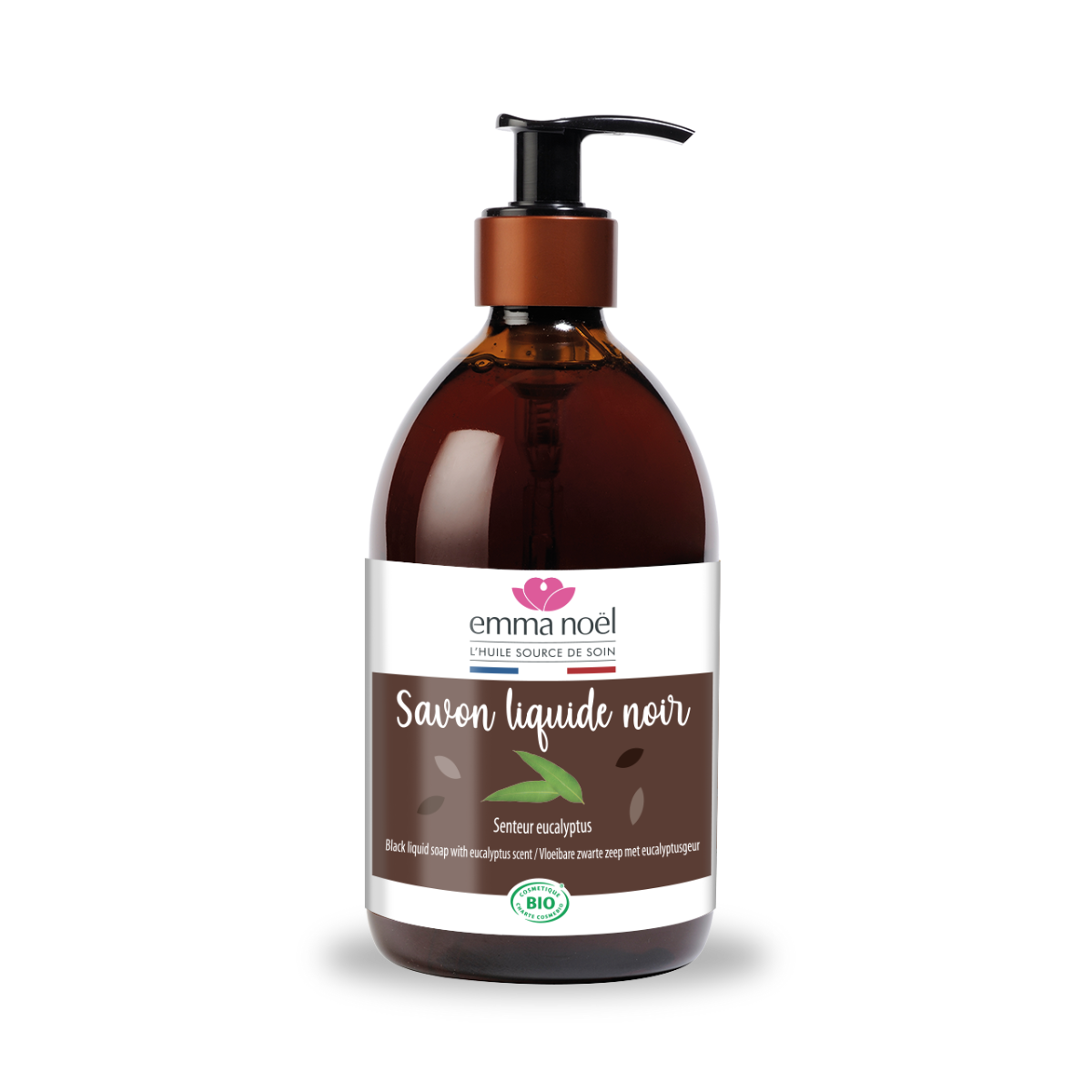 emma noël Savon liquide Noir senteur eucalyptus