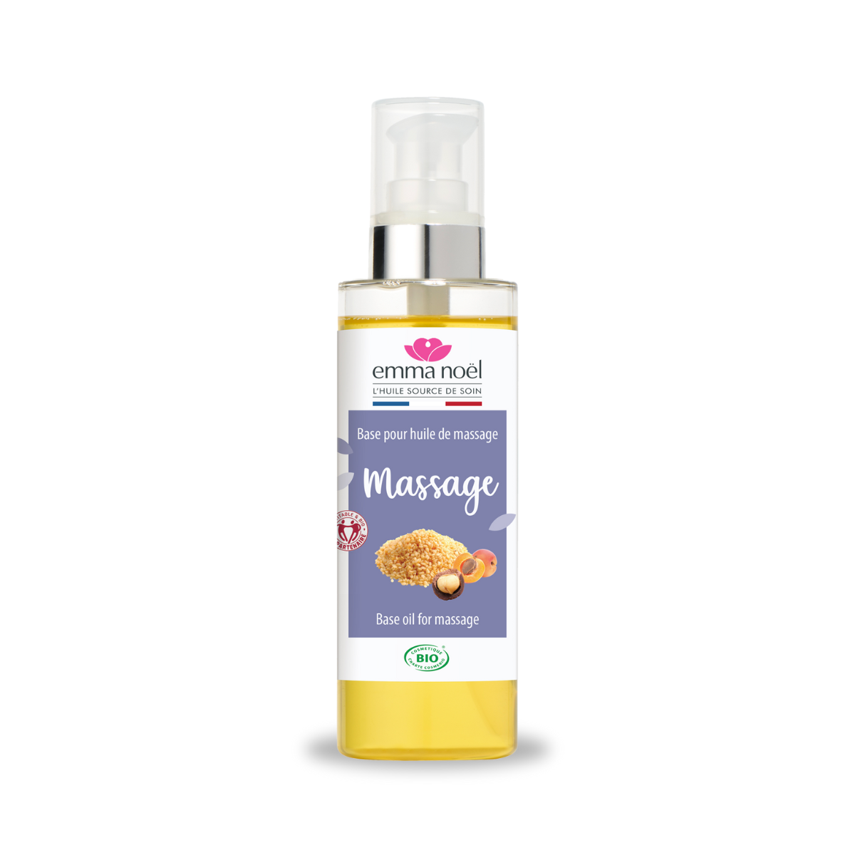 emma noël Huile végétale de massage pour le corps Bio