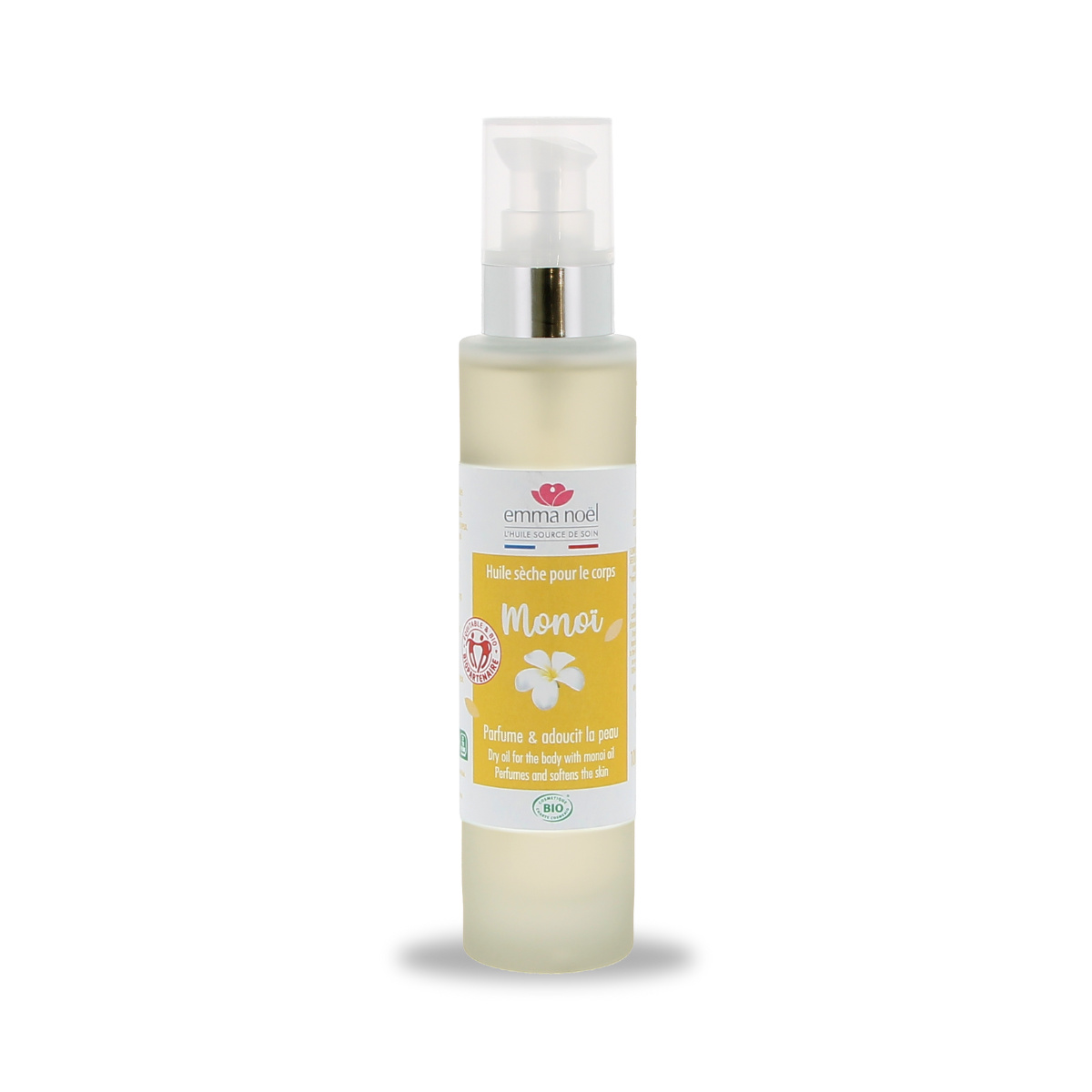 emma noël HUile végétale sèche pour le corps senteur Monoï