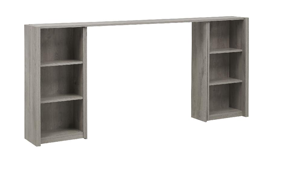 emob Achterbouw voor bed Hayden 160x200 - lichtgrijze eik