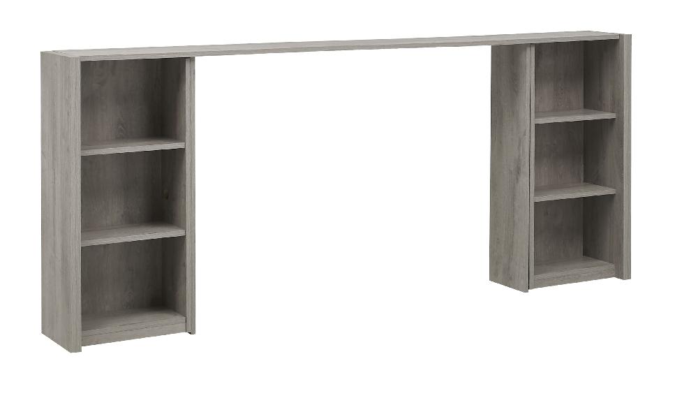 emob Achterbouw voor bed Hayden 180x200 - lichtgrijze eik