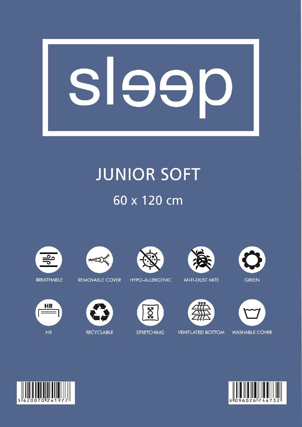 Emob Babymatras Junior Soft 60x120x10cm - High Resilienceschuim